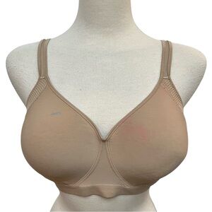 Hanes Women’s Xtemp Foam Wirefree Bra G507 Beige Comfortable Women’s Size 2XL